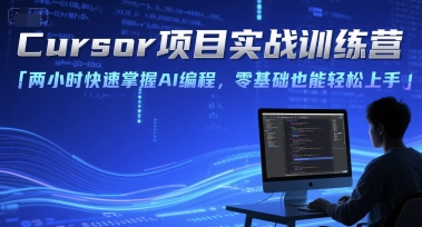 Cursor项目实战训练营，两小时快速掌握AI编程，零基础也能轻松上手